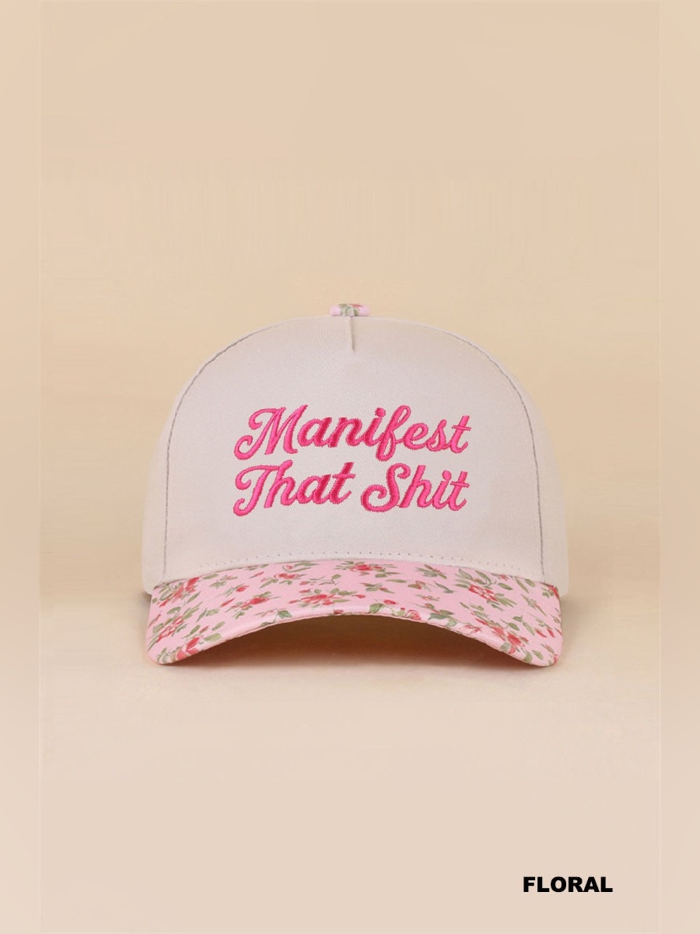 Zenana MANIFEST THAT SHIT TWO TONE SNAPBACK HAT